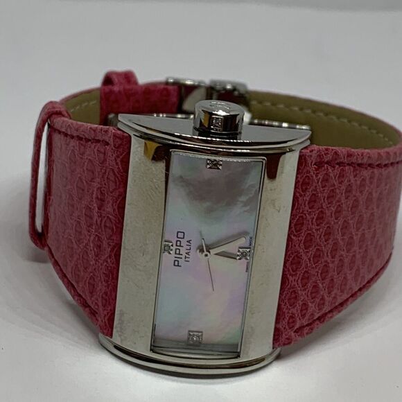 Pippo Perez Luxury Collection Women\'s Pink Leather Analog Dial Quartz Watch HE10 main image 4